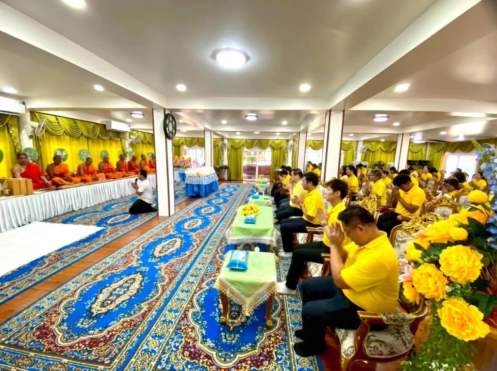 กิจกรรมทำบุญ ถวายสังฆทาน ฟังธรรมะ “เรียนรู้การทำงาน อย่างมีความสุขด้วยหลักธรรม”