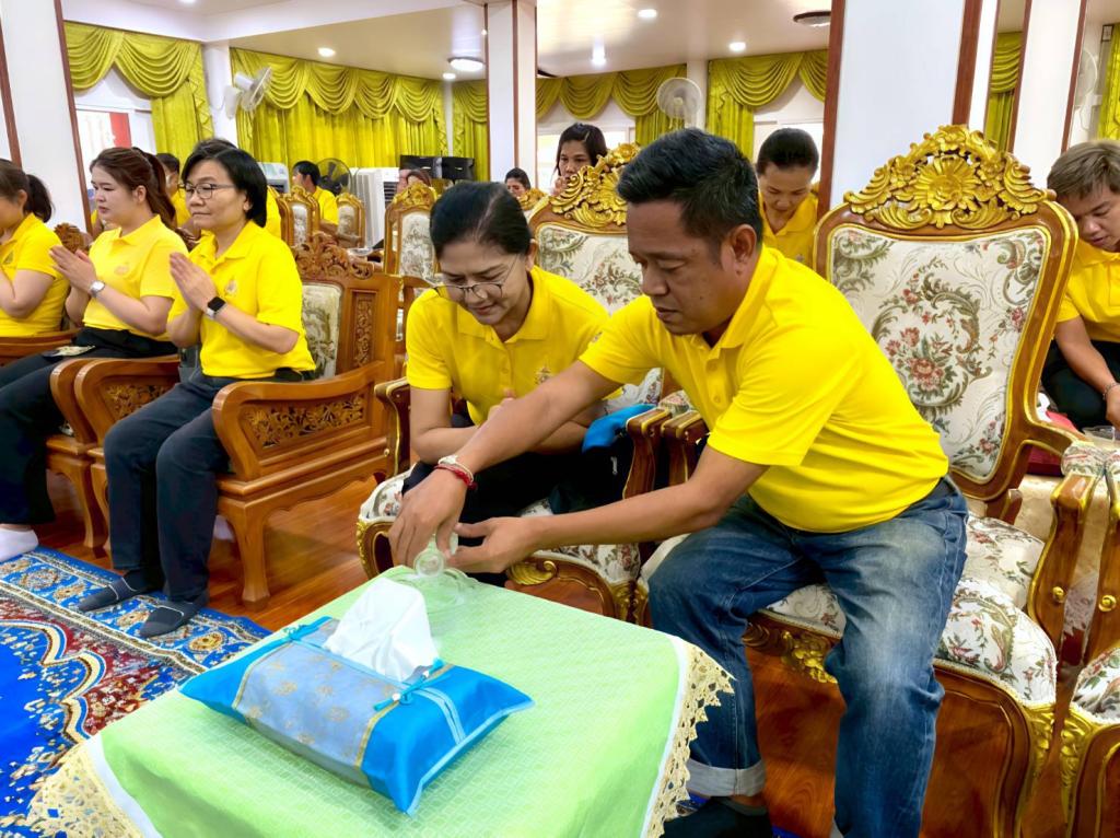 กิจกรรมทำบุญ ถวายสังฆทาน ฟังธรรมะ “เรียนรู้การทำงาน อย่างมีความสุขด้วยหลักธรรม”